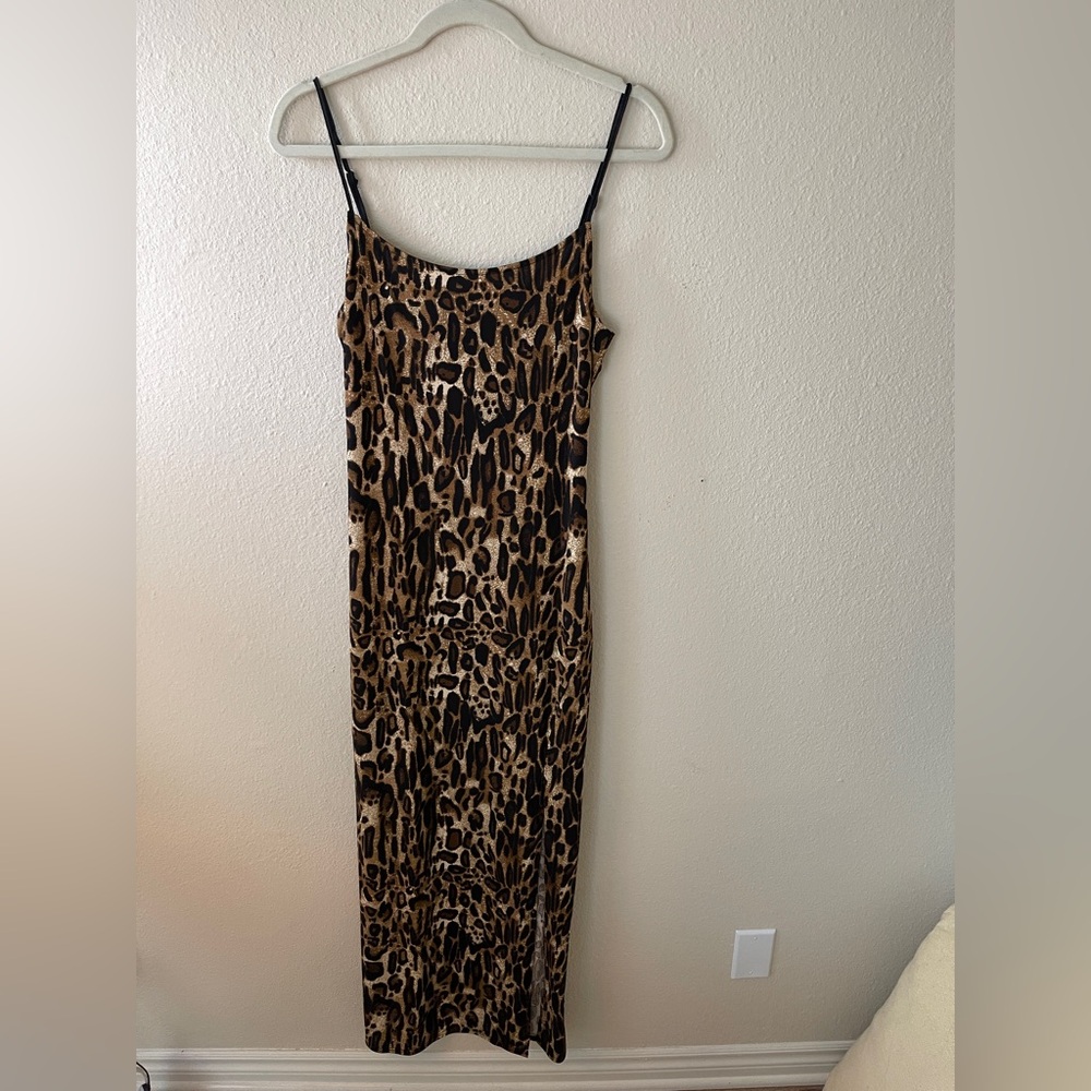Leopard Print Maxi Dress